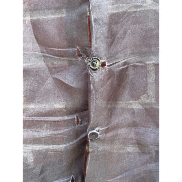 Talbots Sheer Black Mesh Long Sleeve Blouse Size 12 - Picture 6 of 6